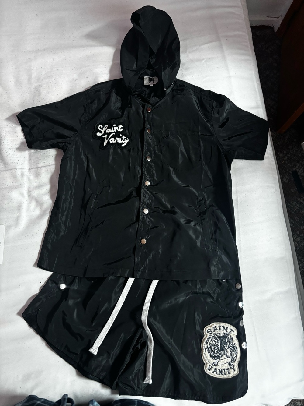 Black Saint Vanity shorts set